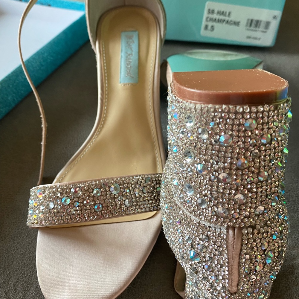Fabulous Betsy Johnson Bling Sandals